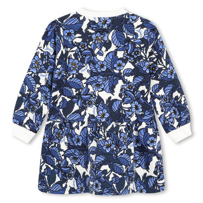 Kenzo Blue Floral Sweat Dress