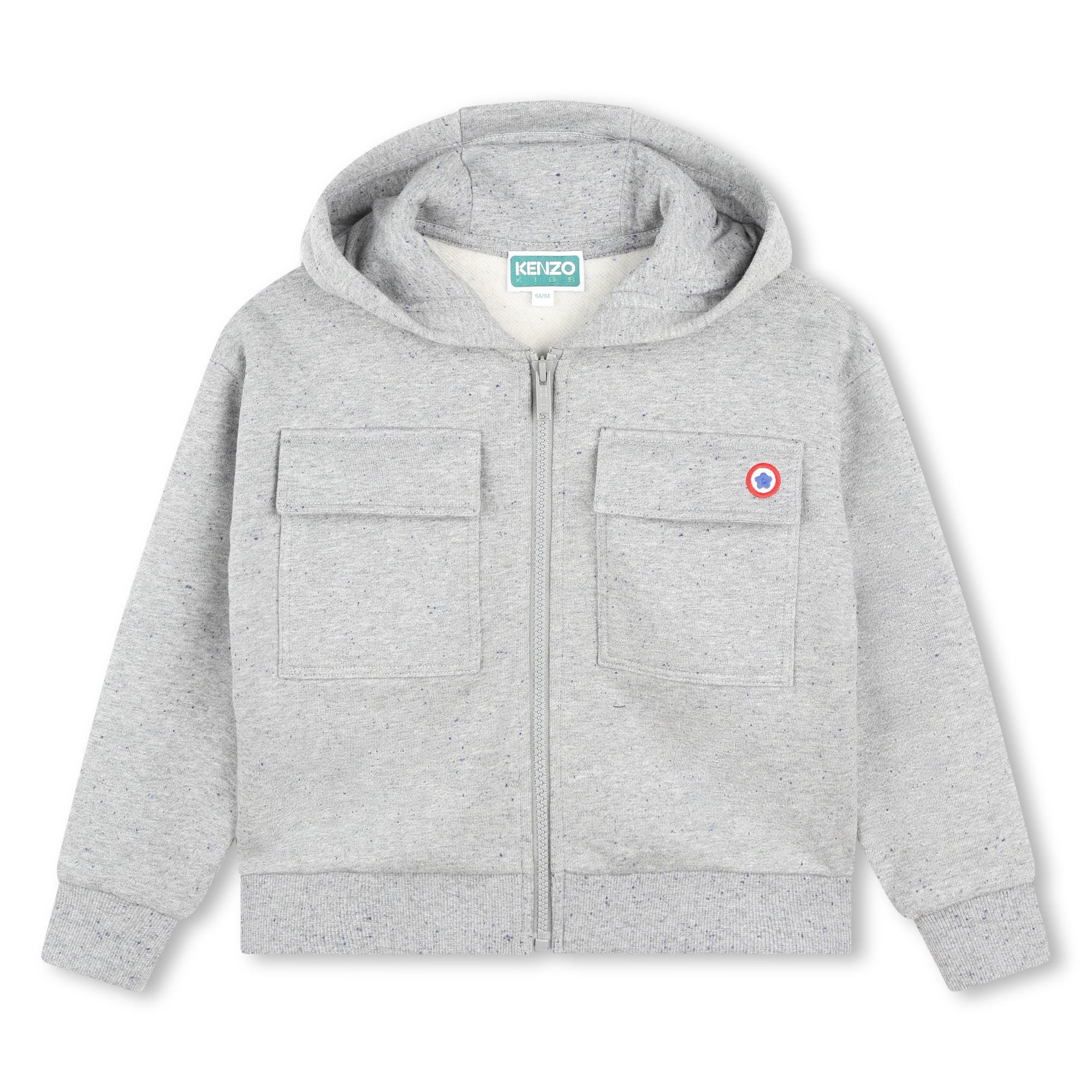 Kenzo Grey Zip UP Hoodie