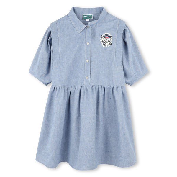 ワンピース KENZO Woman Dress Blue FD52RO1069LS 77 Kenzo Sweatshirt Dress - ShopperBoard