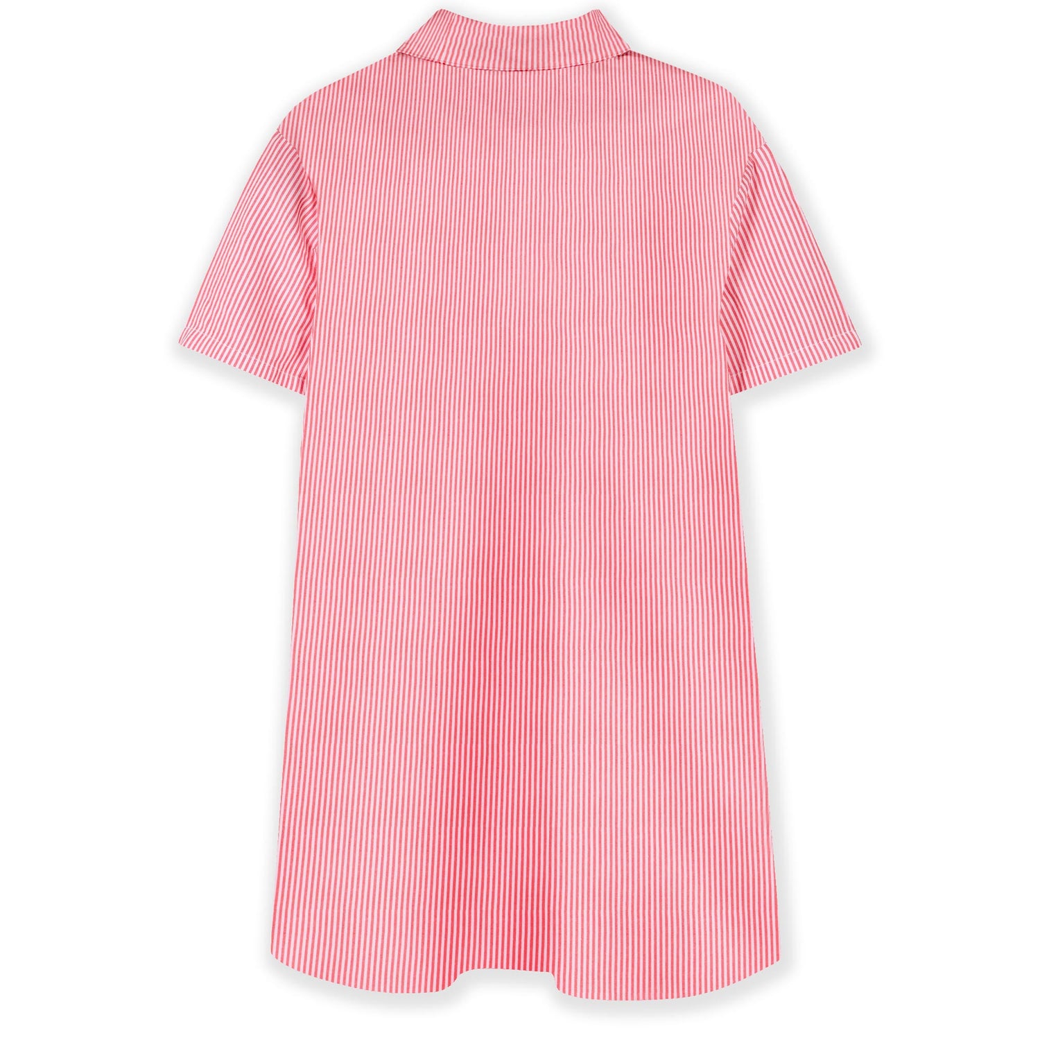 Kenzo Bright Red Striped Dress with Badge Detail