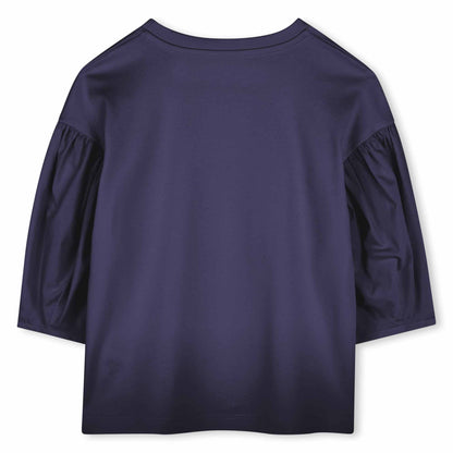 Kenzo Navy Top with Branded Flower Print