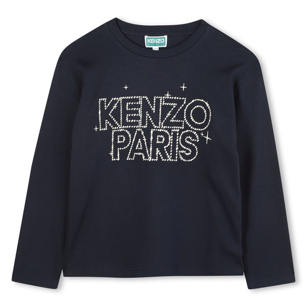 Tシャツ・カットソー KENZO Woman T-Shirt Navy FE62TS1384SO 79 Kenzo Outlet: T-shirt woman - Navy | Kenzo t-shirt
