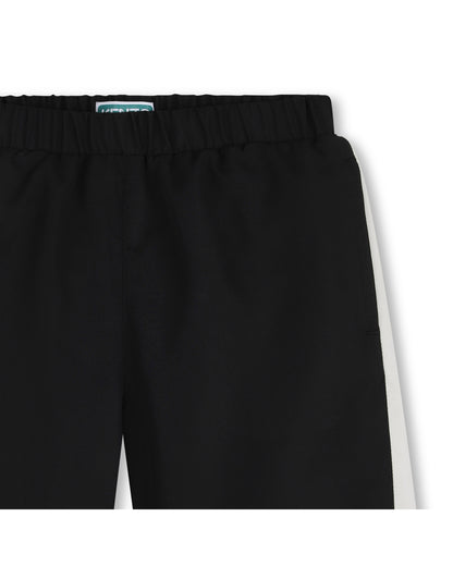 Kenzo Black Swim Short Rubber Label
