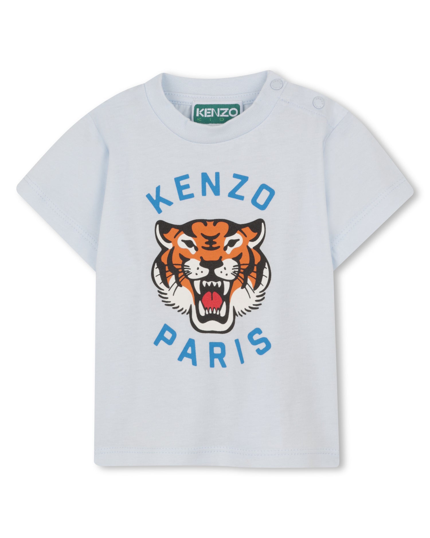 Kenzo Pale Blue T-Shirt in Jersey - Blue