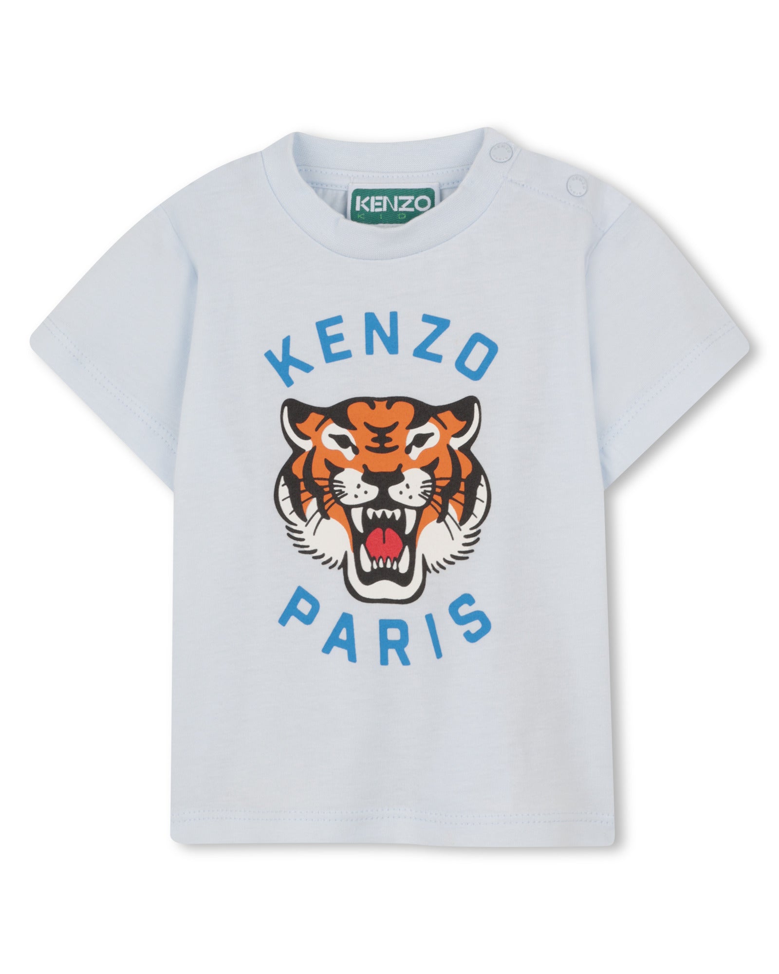 Kenzo Pale Blue T-Shirt in Jersey - Blue