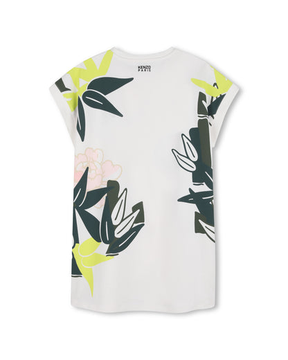 Kenzo Sleeveless Dress in Heavy Jersey Branded Print on Front and Back