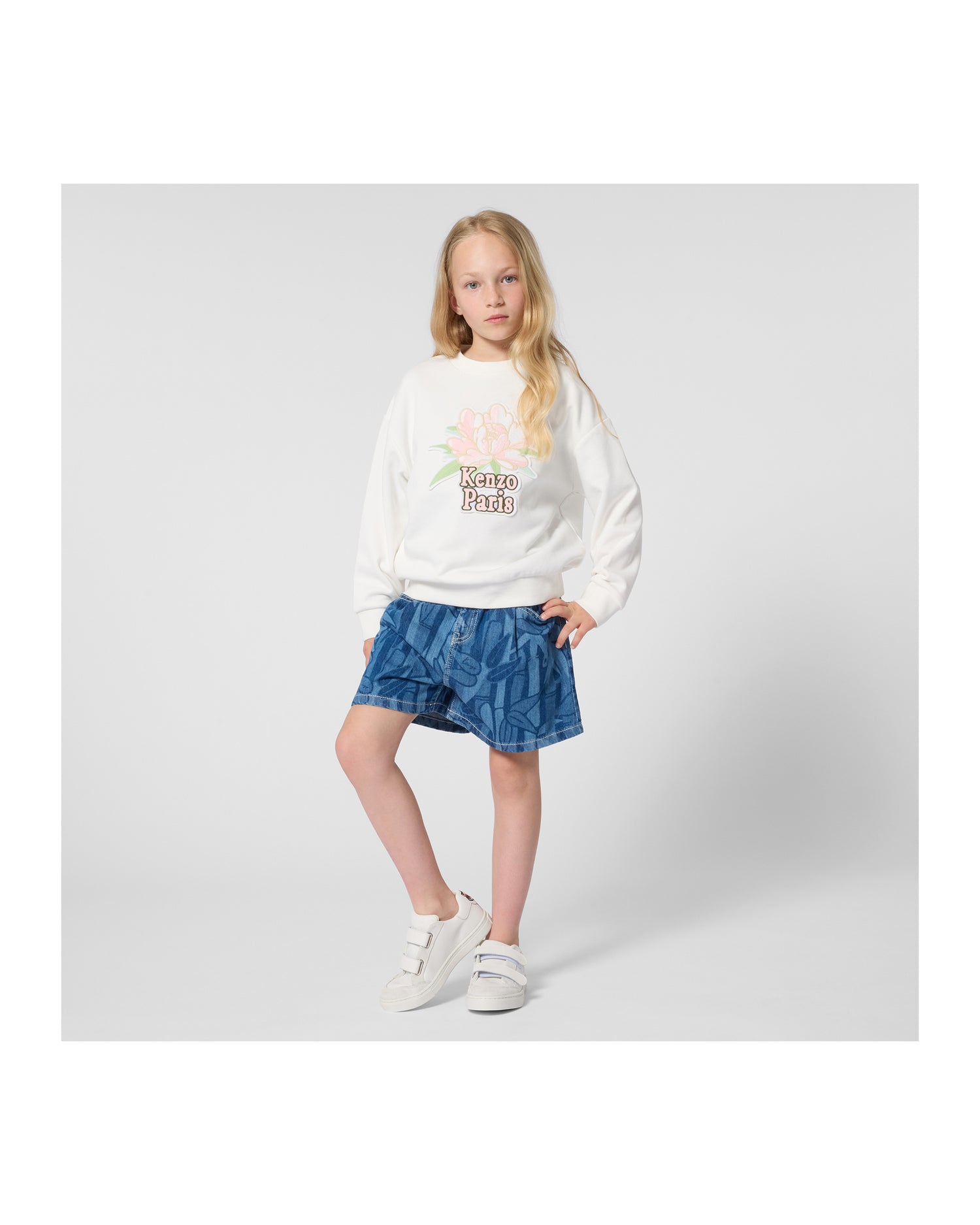 Kenzo Off-White Sweatshirt in French Terry