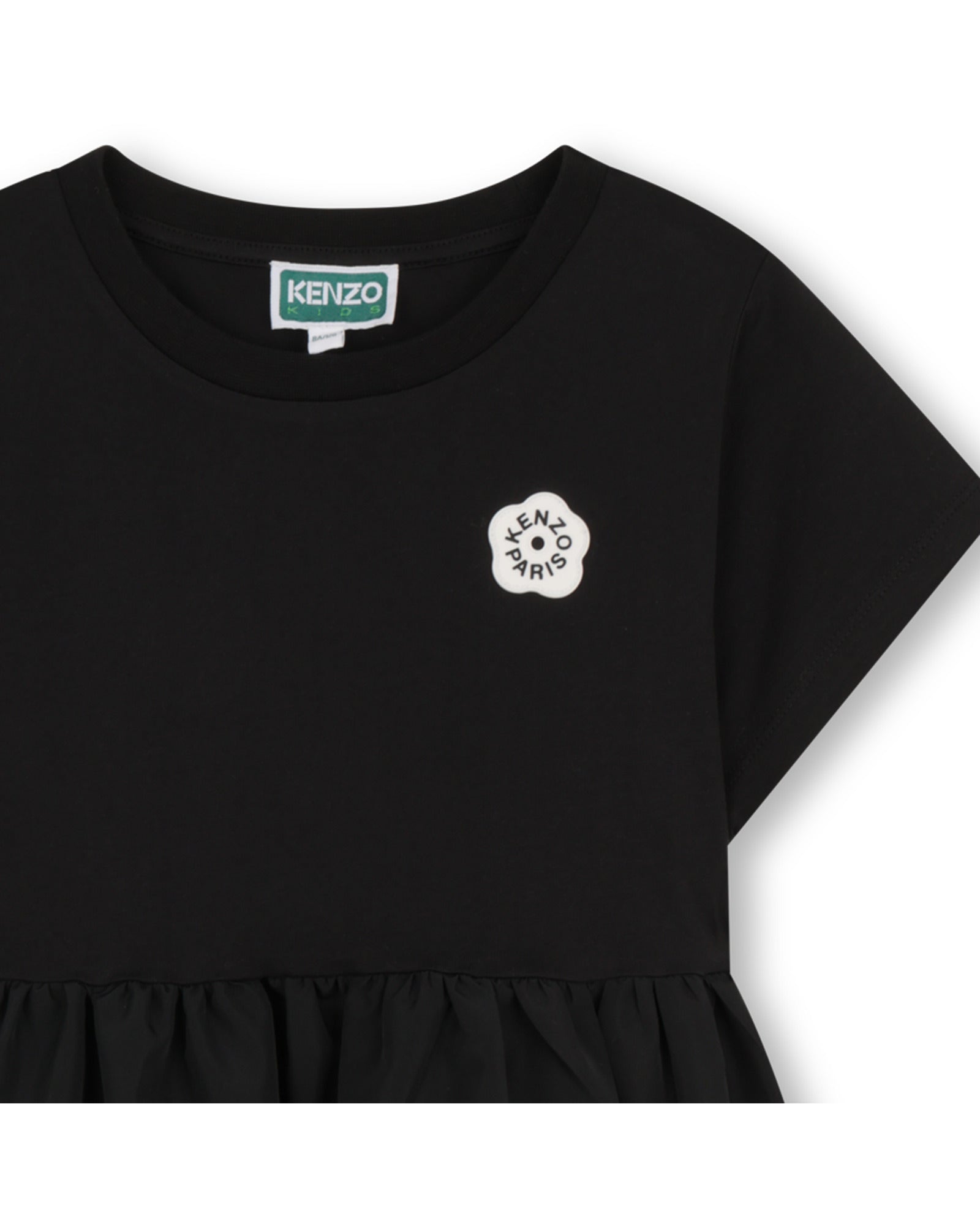 Kenzo Black High-Low Dress