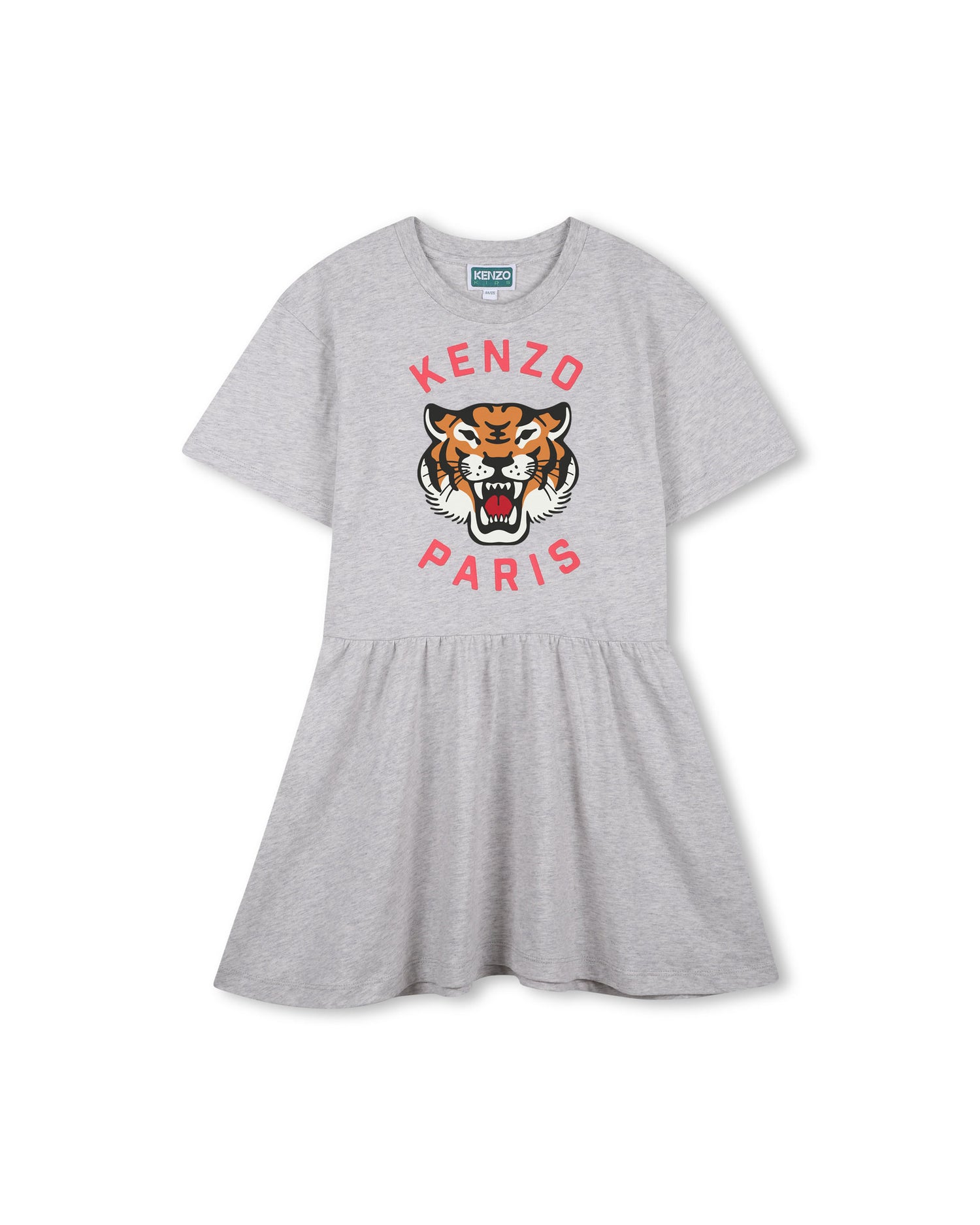 Kenzo Kids - Printed Dress - Light Heather Gray - Girl