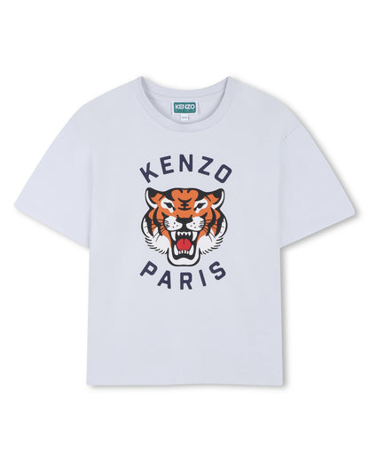 Kenzo Pale Blue T-Shirt in Jersey - Navy