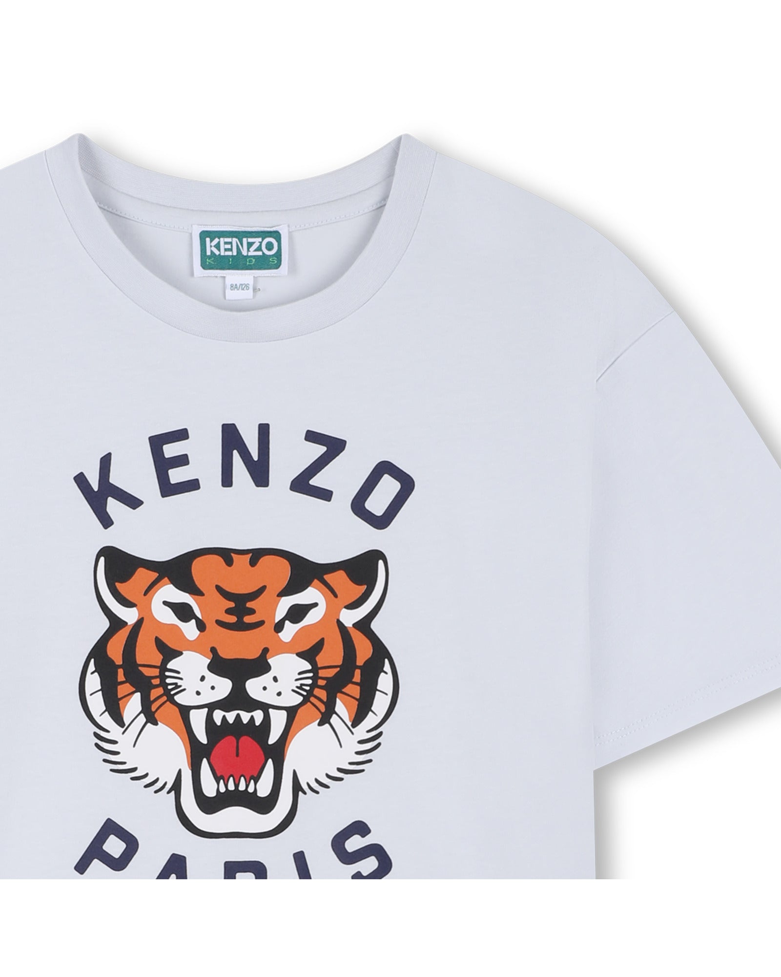 Kenzo Pale Blue T-Shirt in Jersey - Navy