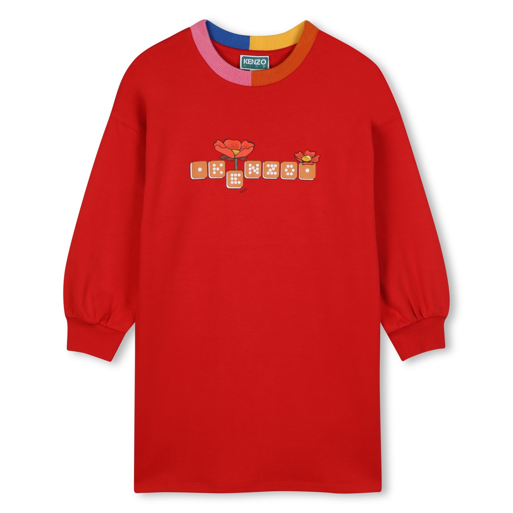 Kenzo Girls Bright Red Dress