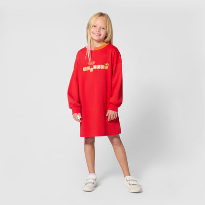 Kenzo Girls Bright Red Dress