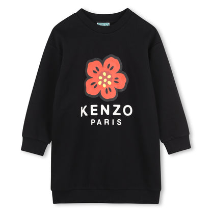 Kenzo Girls Black Sweatshirt Dress
