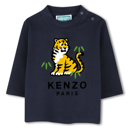 Kenzo Baby Navy Long Sleeve T-Shirt