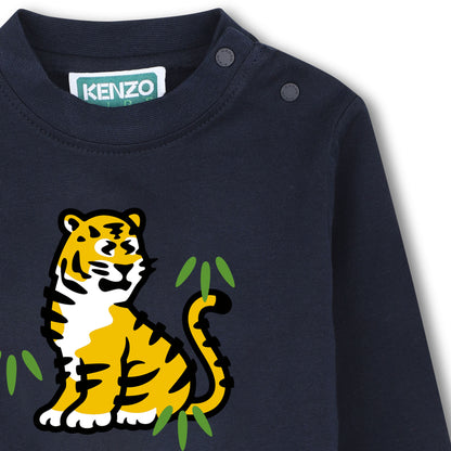 Kenzo Baby Navy Long Sleeve T-Shirt