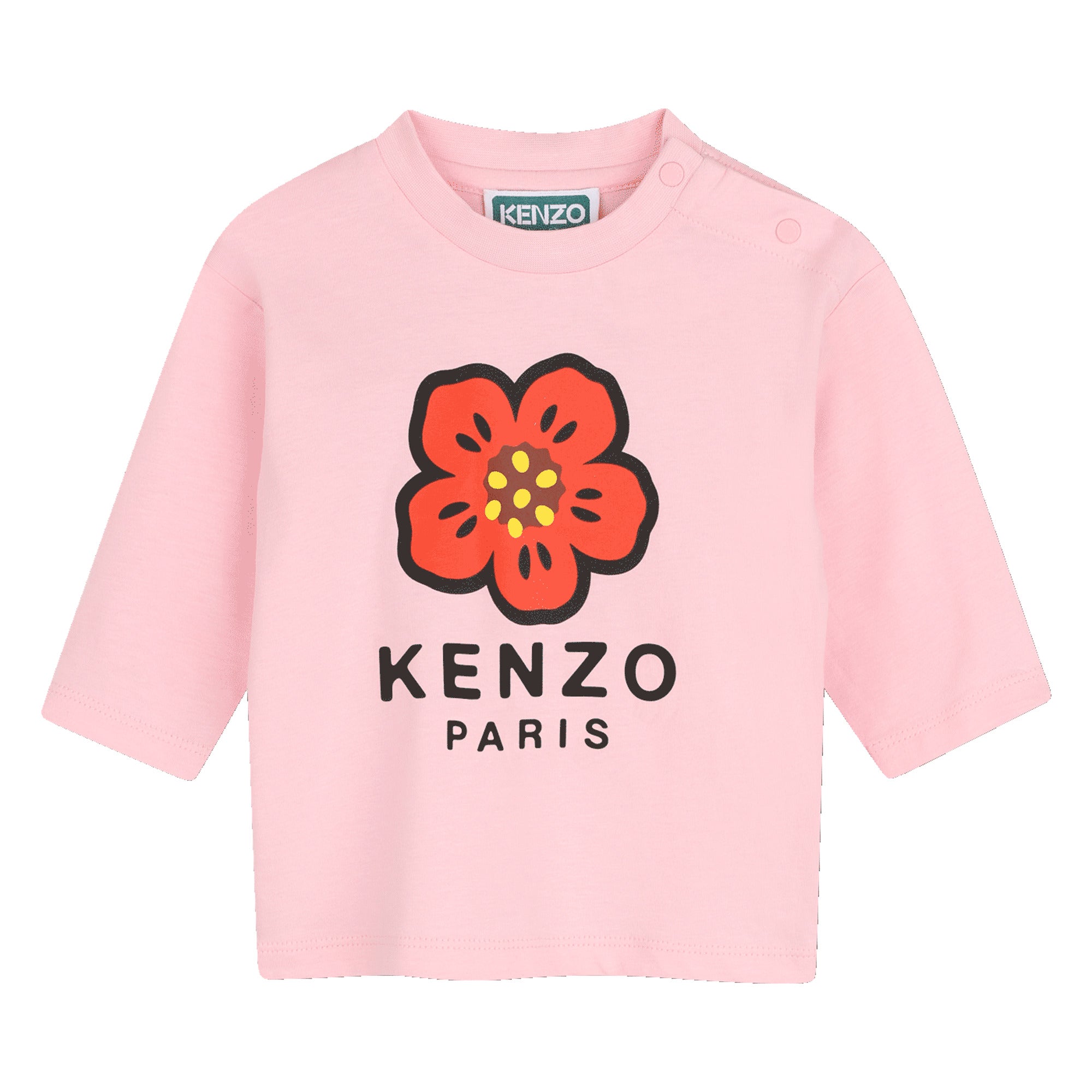 Kenzo Baby Pale Apricot Long Sleeve T-Shirt