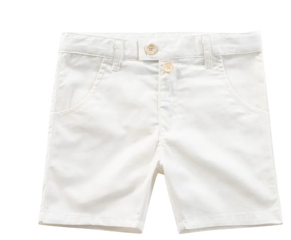 Kipp Off White Cotton Shorts