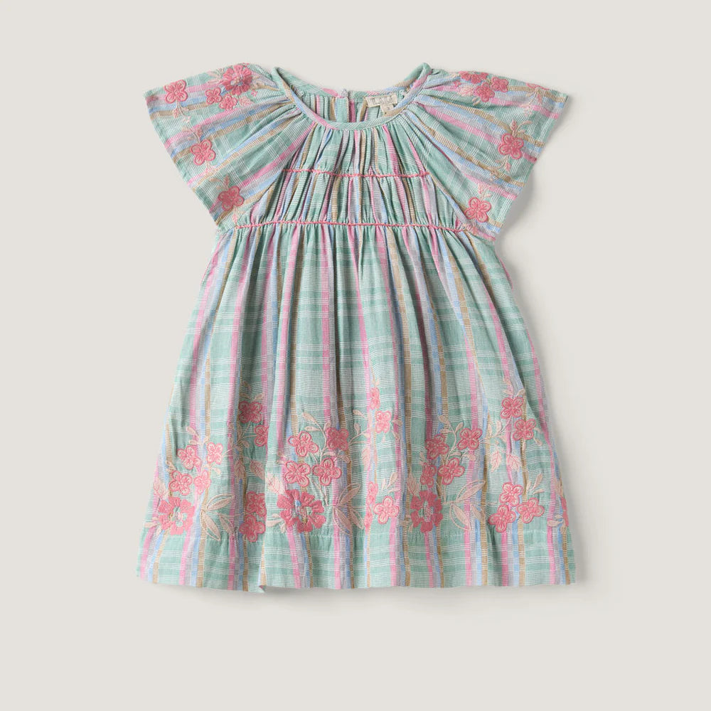 Lali Kids Minty Chex Mini Tulip Dress