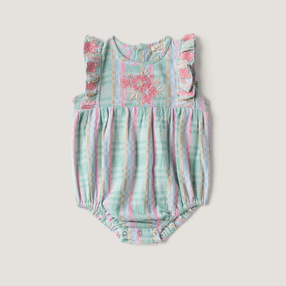 Lali Kids Minty Chex Flora Romper