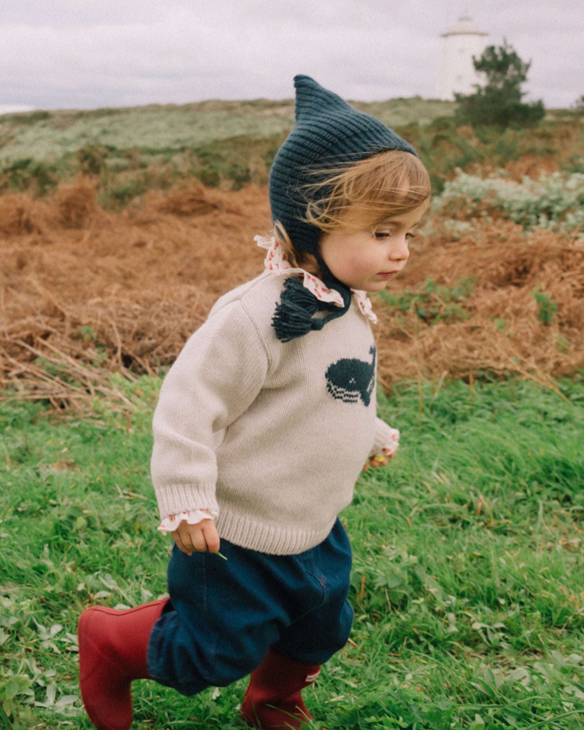 Buho Baby Natural Whale Sweater