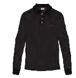 Hugo Black Long Sleeve Polo