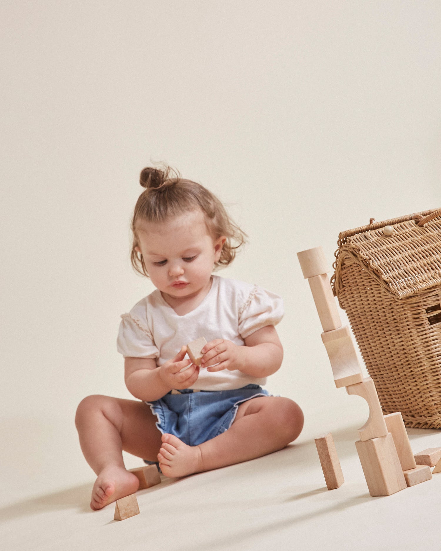 Buho Baby Girl Denim Shorts