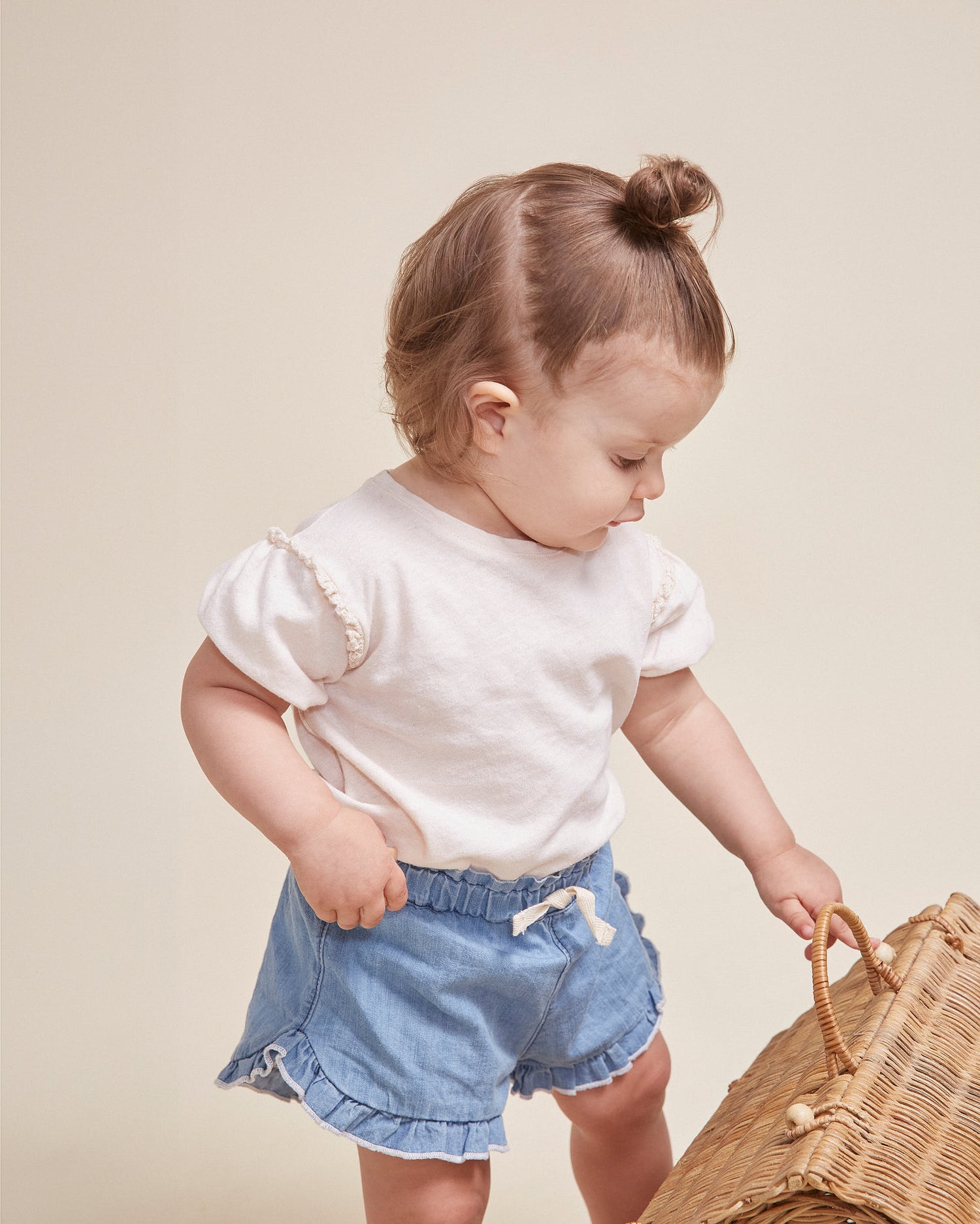 Buho Baby Girl Denim Shorts