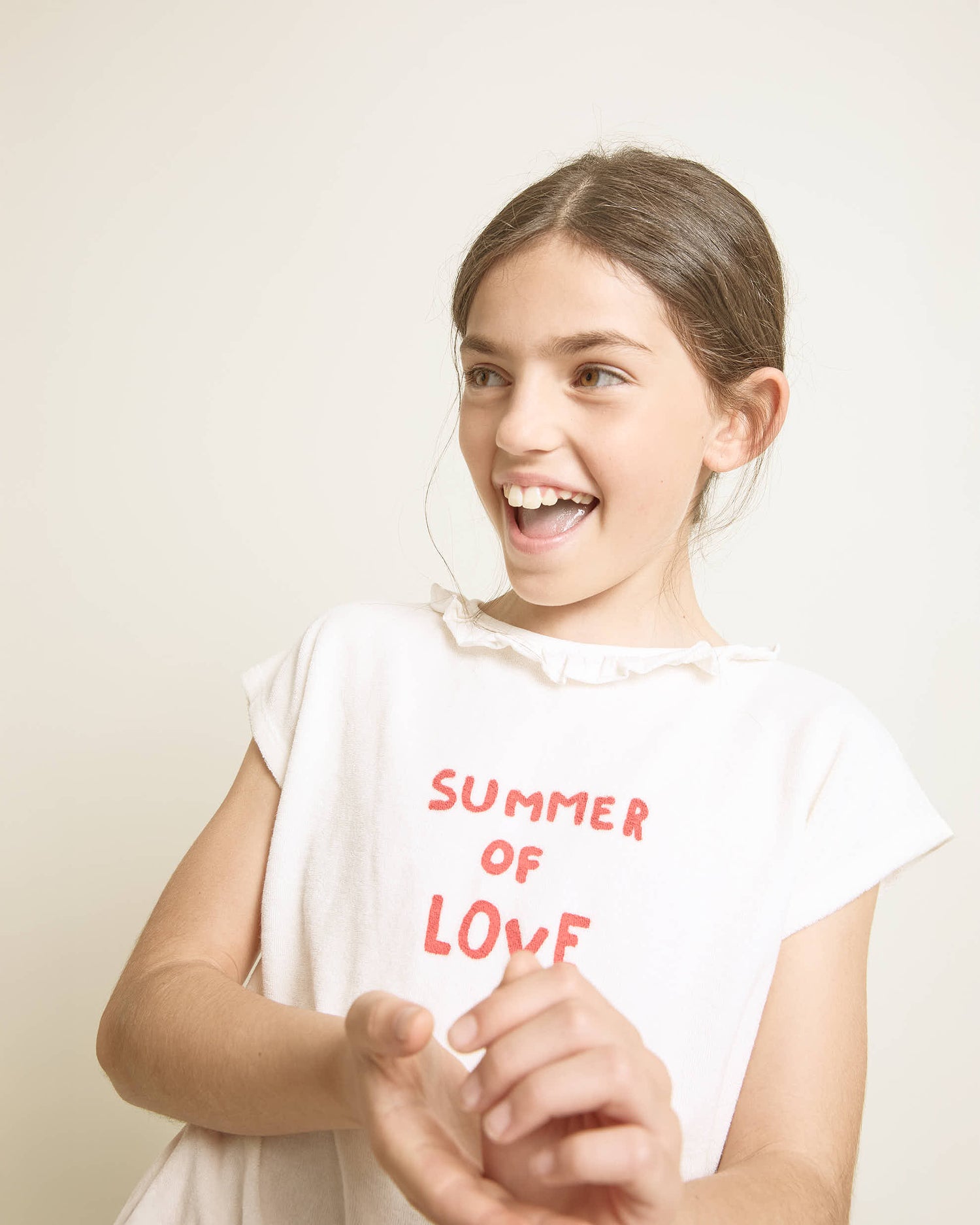 Buho Ecru Terry Girly T-Shirt