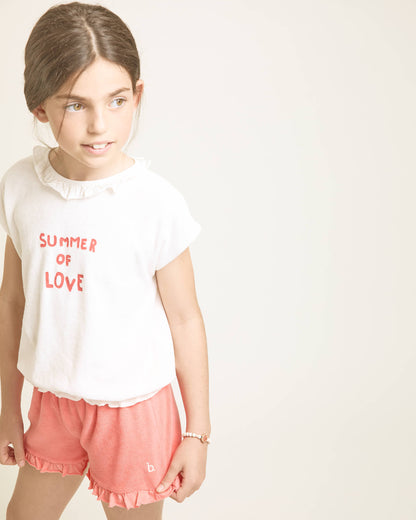 Buho Ecru Terry Girly T-Shirt