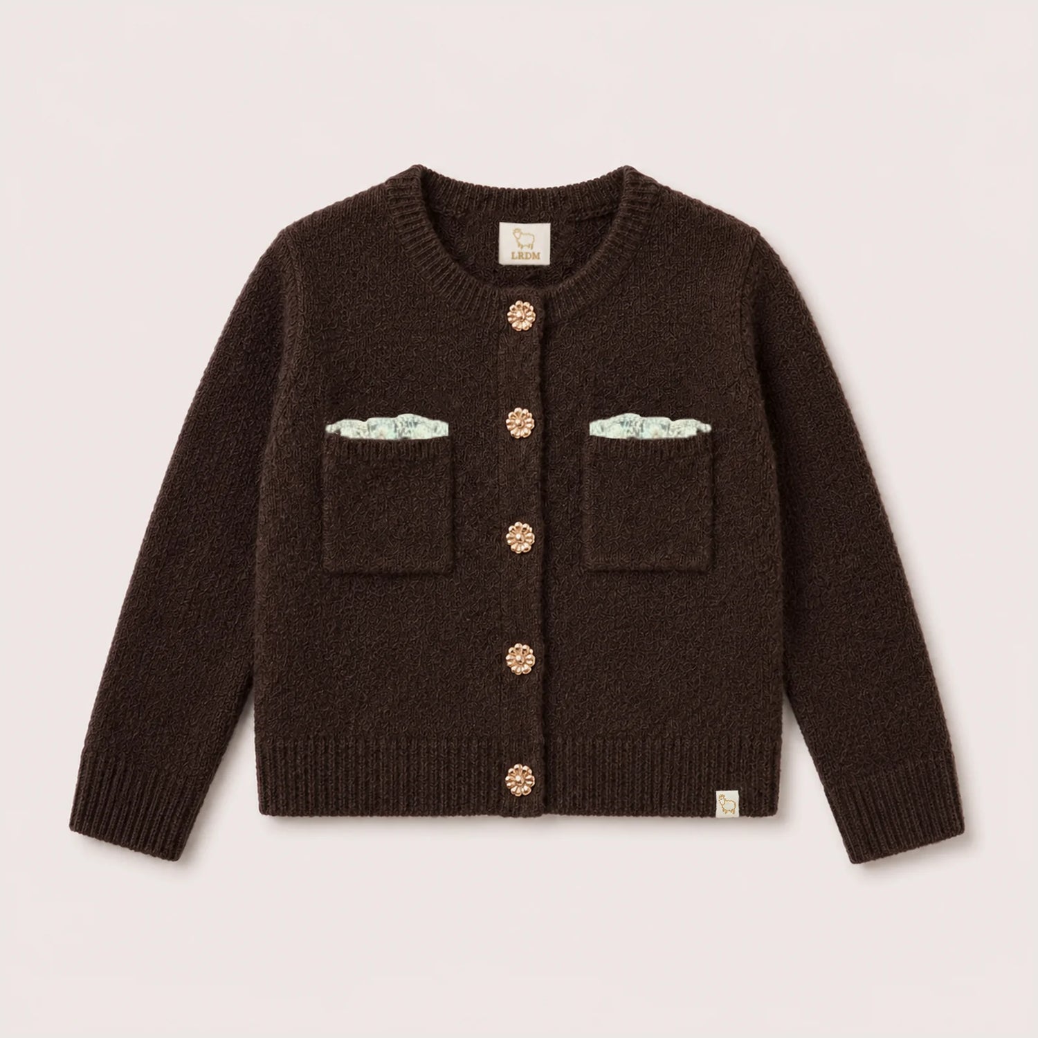 LRDM Brown Charlie Knit Cardi