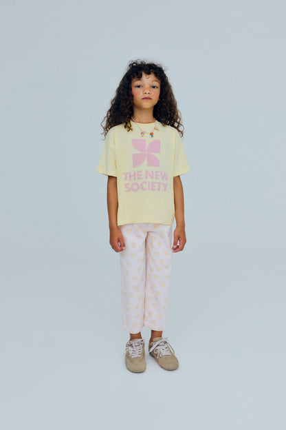 The New Society Logo T-Shirt Soft Lemon