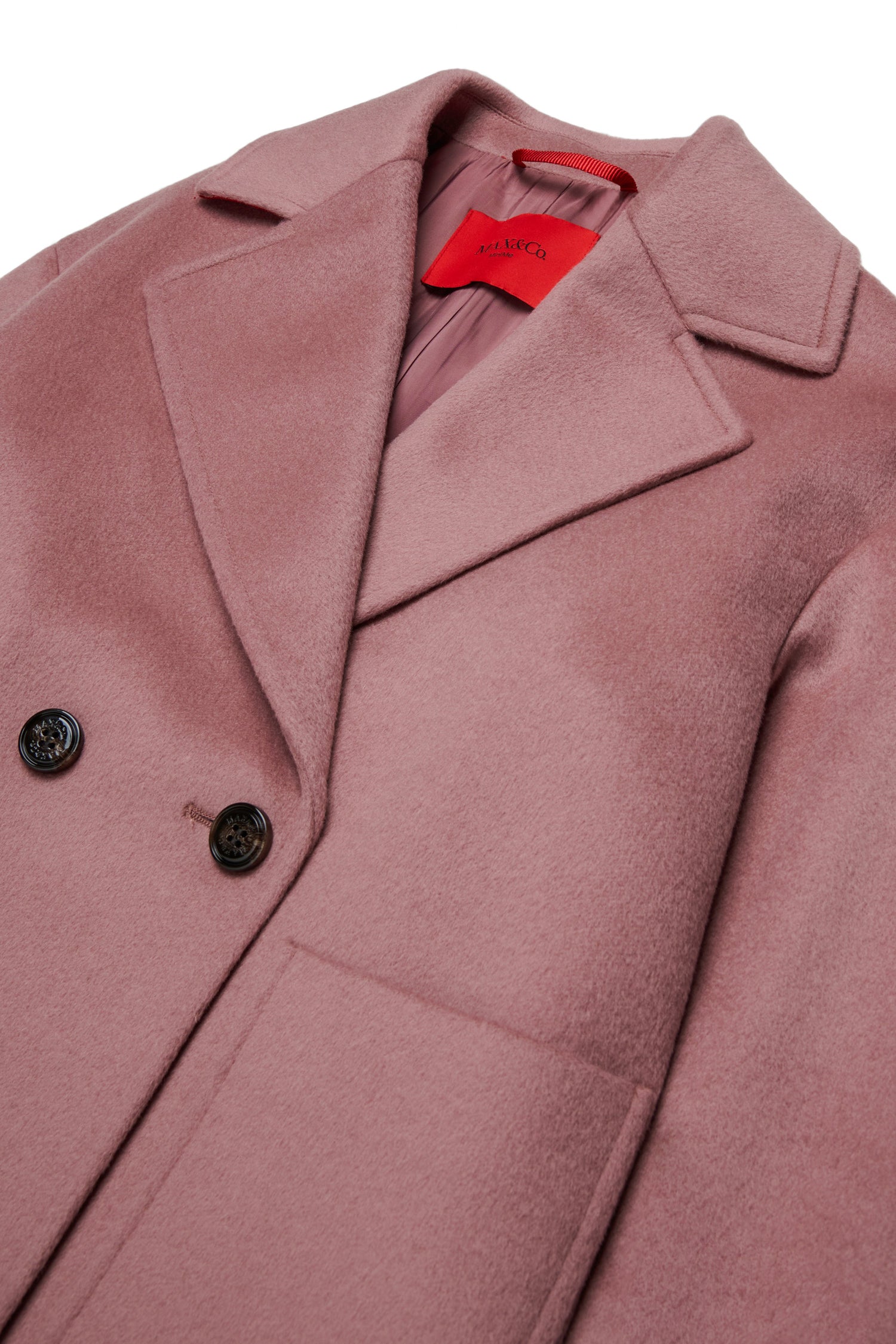 Max&amp;Co. Mauve Short Wool Coat