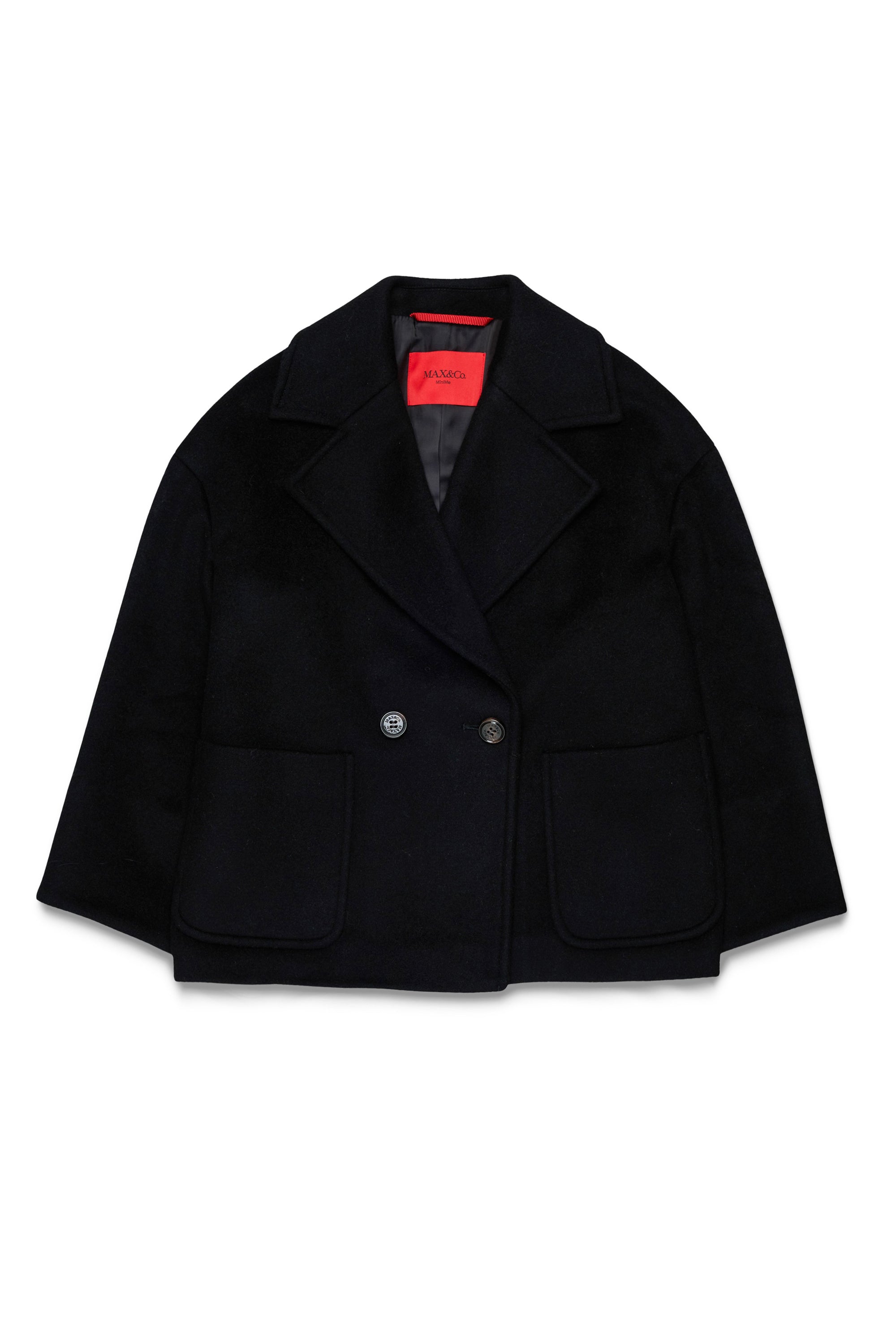 Max&amp;Co. Black Short Wool Coat