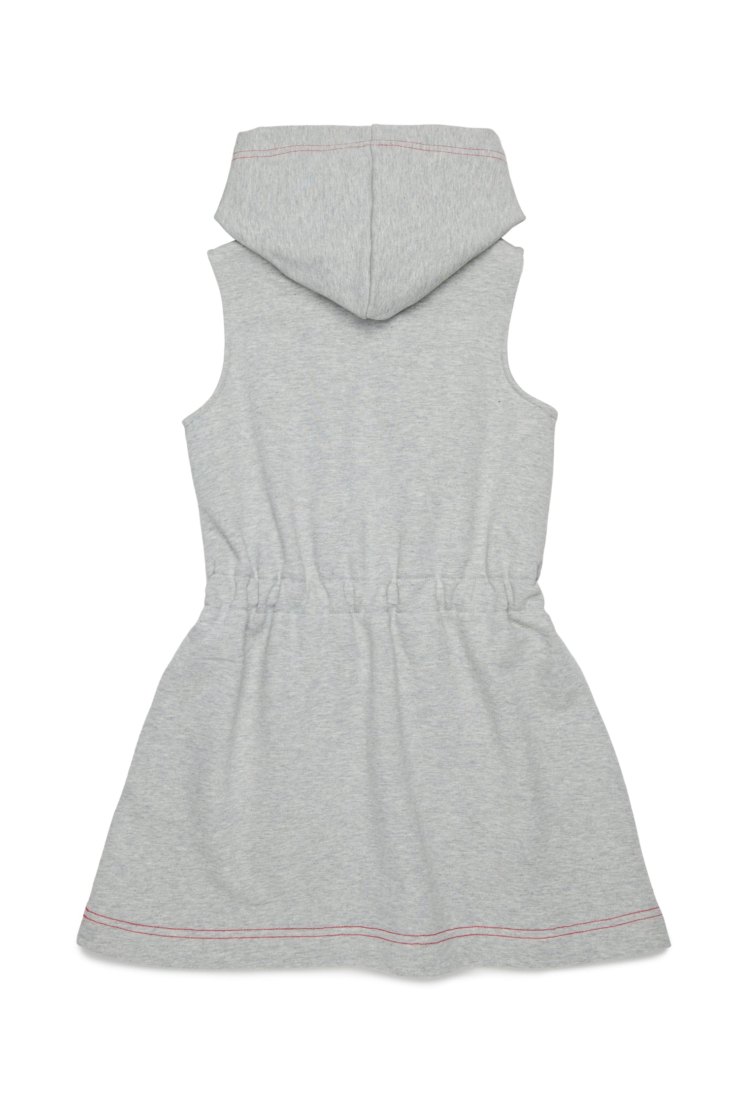 MAX&amp;Co.Grey Sleveless Hooded Sweater Dress with Logo
