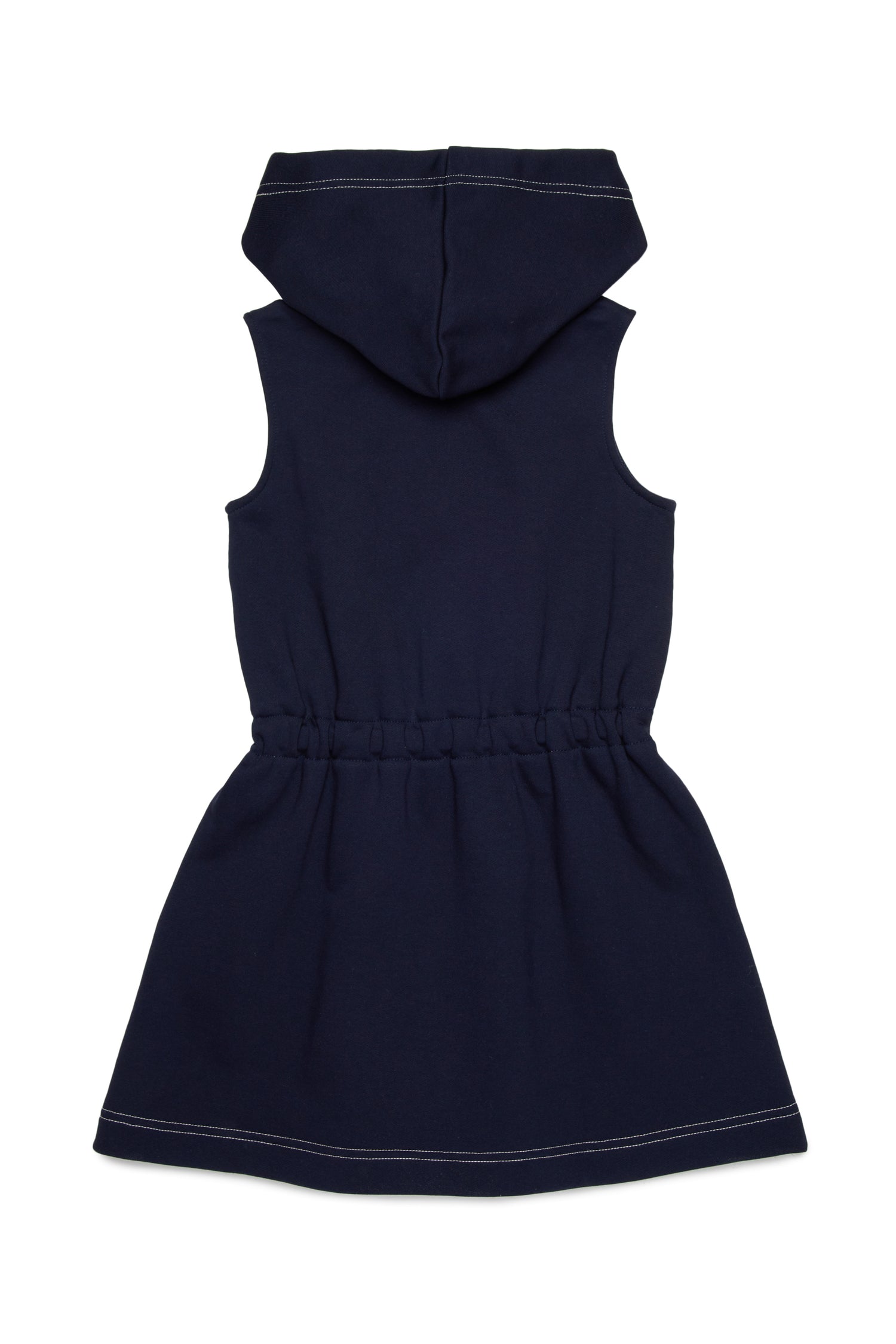 MAX&amp;Co. Navy Sleveless Hooded Sweater Dress with Logo