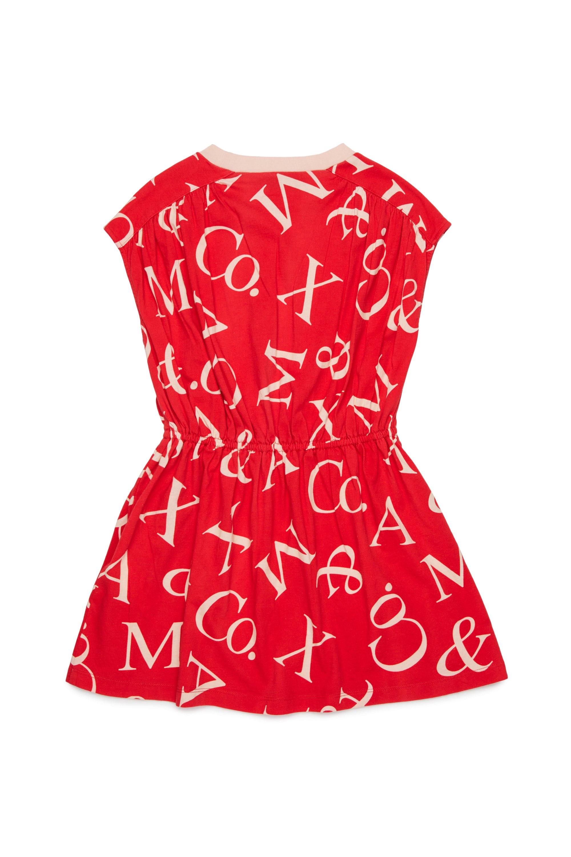 jersey dress near me MAX&Co. Red Jersey Dress with Allover Logo – Once Child and Teen
