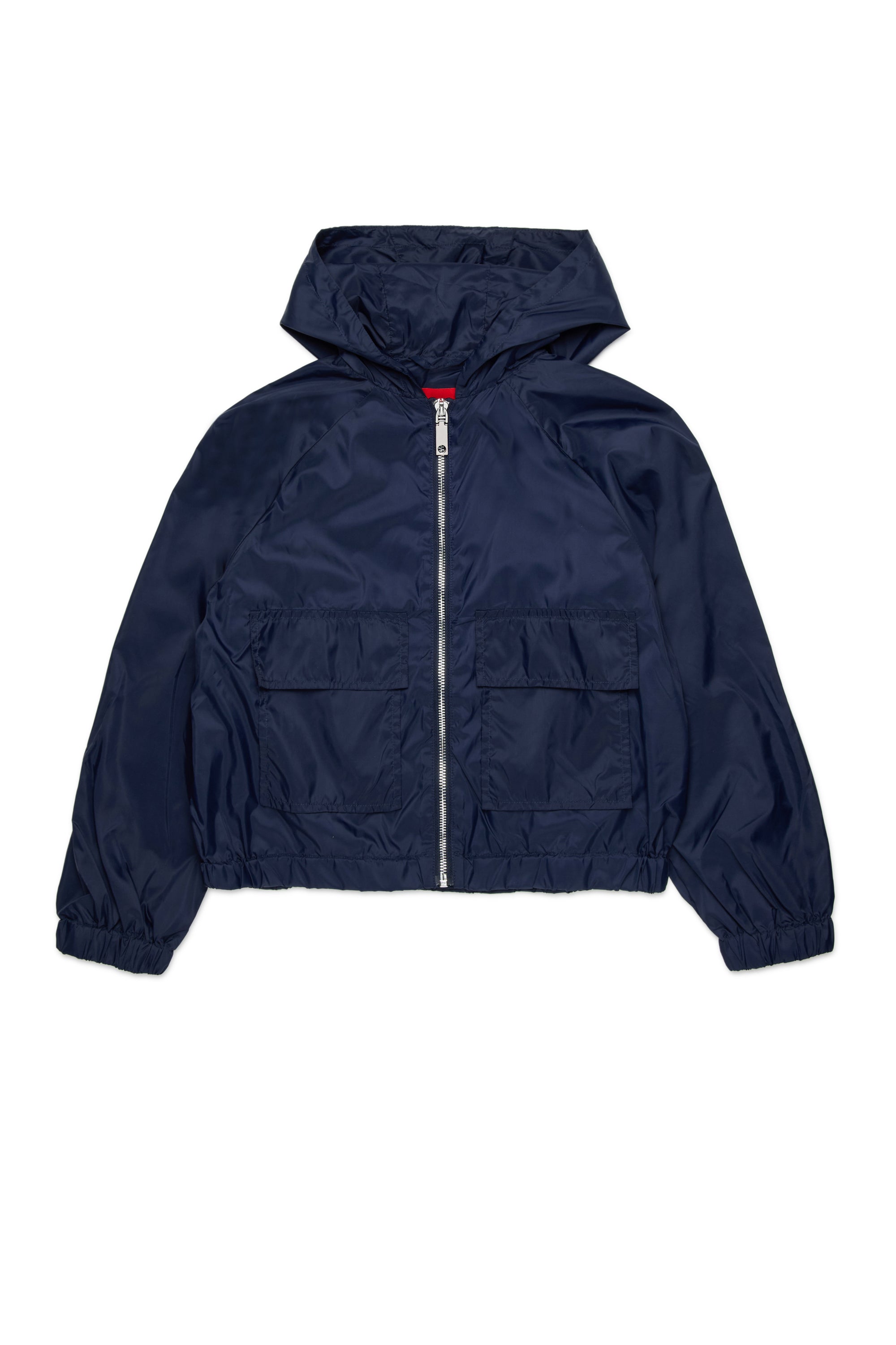 MAX&amp;Co. Navy Mini Me Hooded Nylon Windbreaker