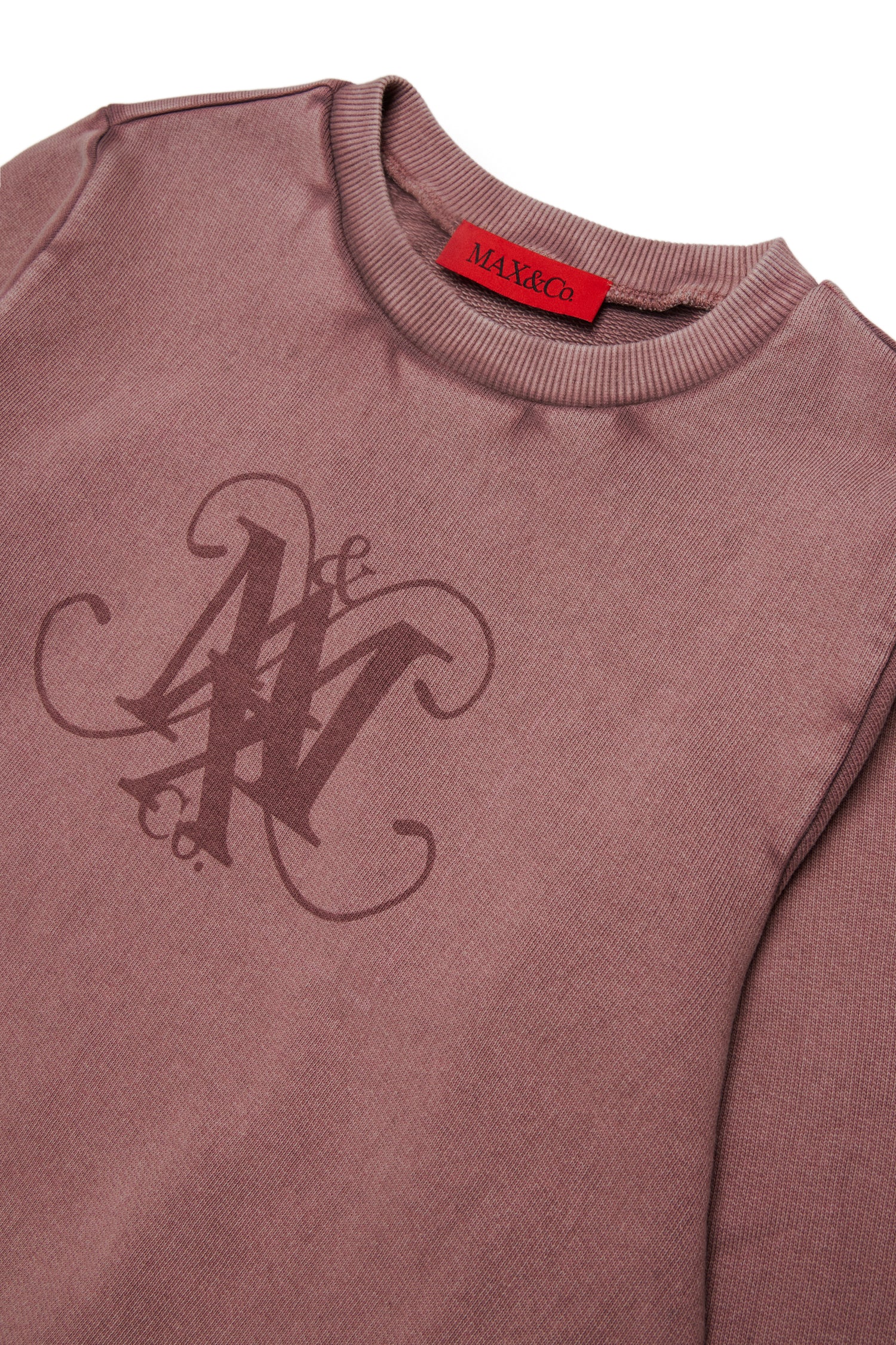 Max&amp;Co. Mauve Acid Washed Sweatshirt