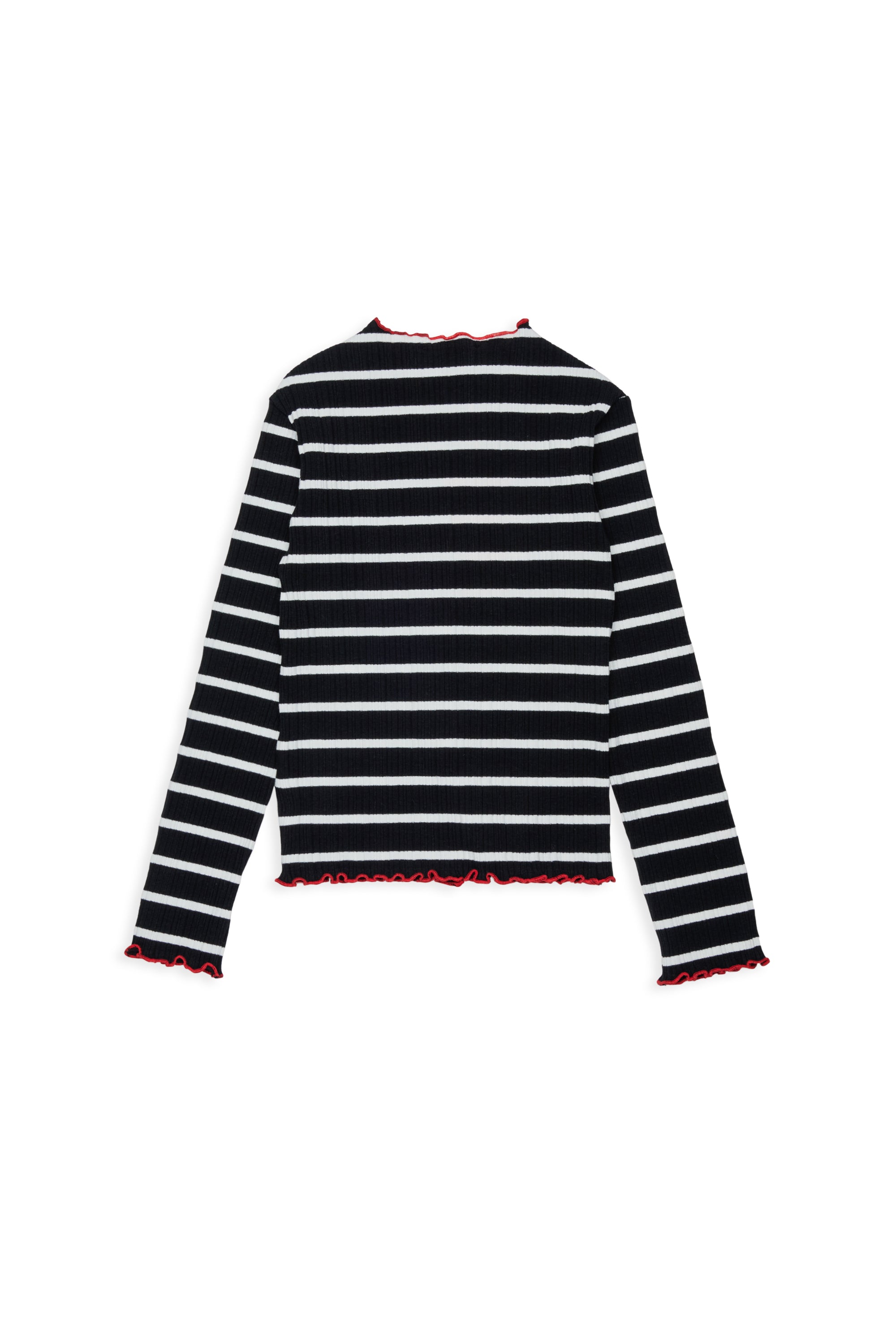 Max&amp;Co. Striped Long Sleeve Cotton Ribbed T-Shirt