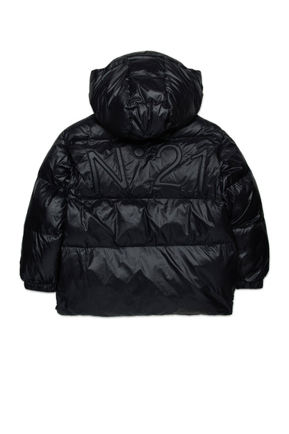 N21 Black Puffer Jacket