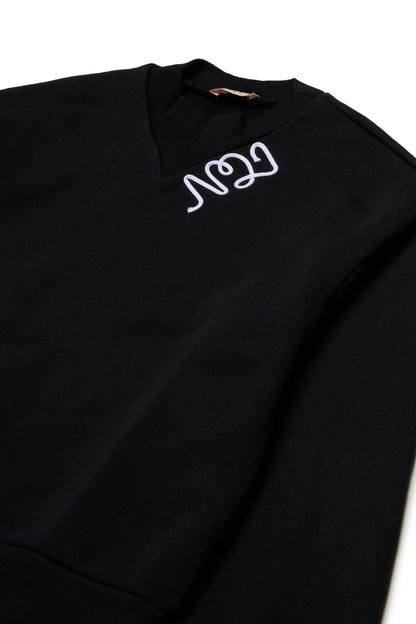 No21 Black V-Neck Sweatshirt