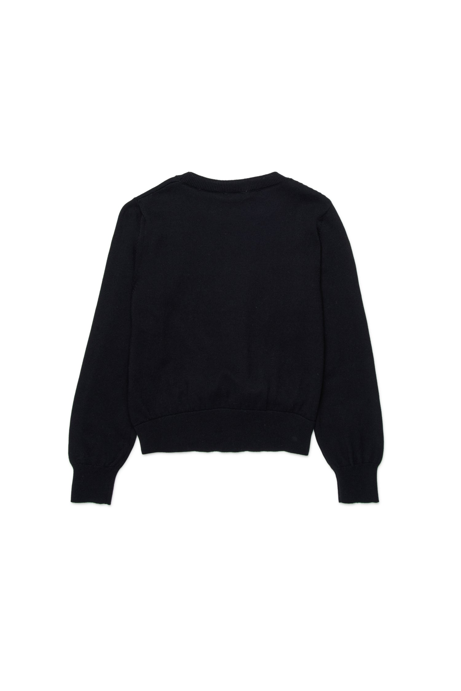 No21 Black Knit Sweater with Twisted Hem