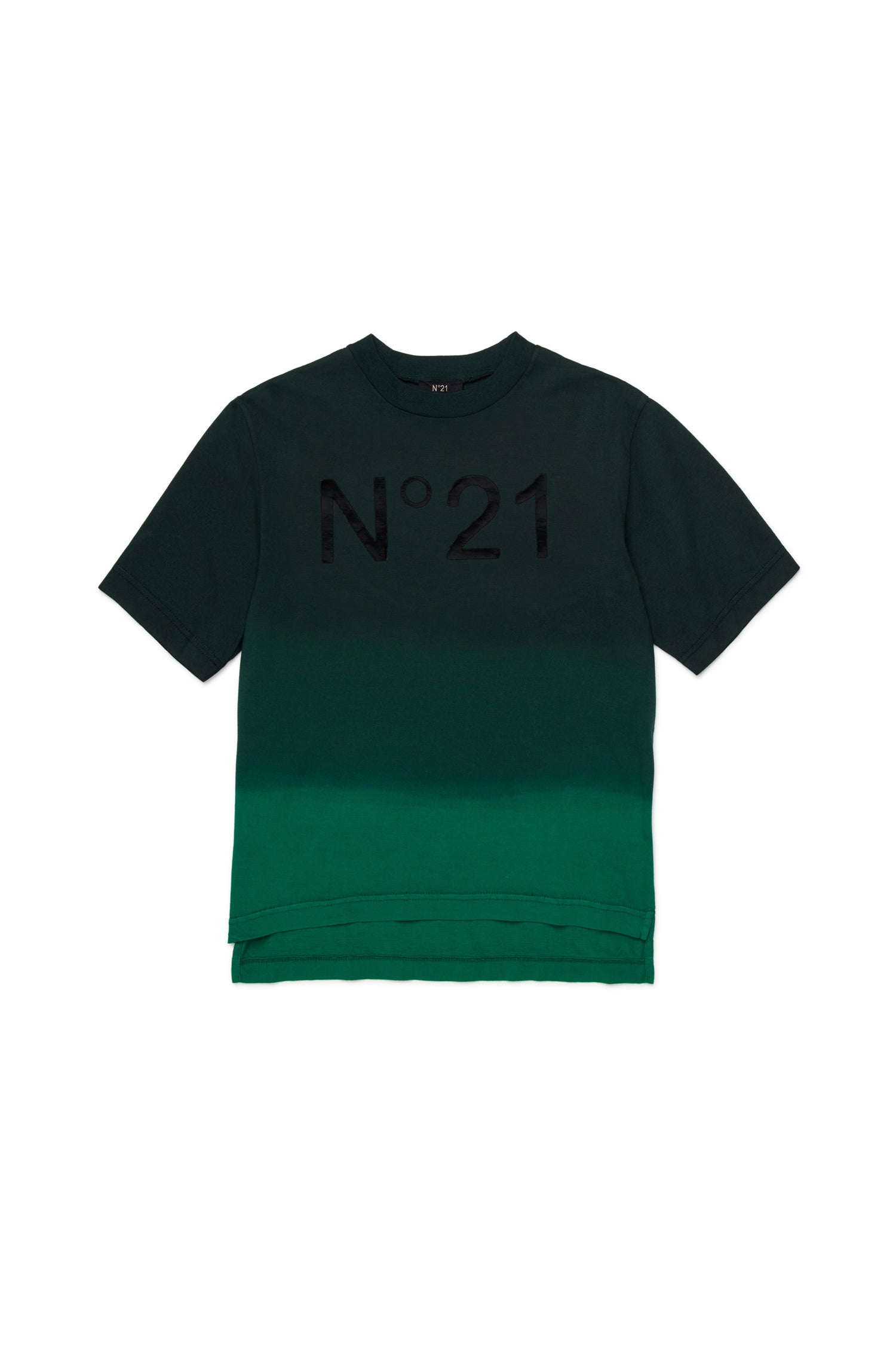 No21 Green Oversized Dio Dyed Logo Tee