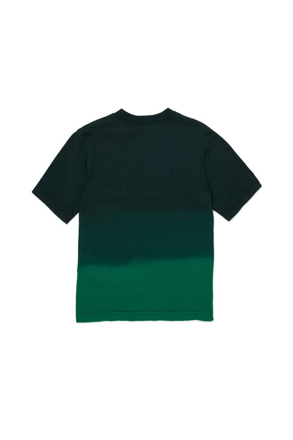 No21 Green Oversized Dio Dyed Logo Tee