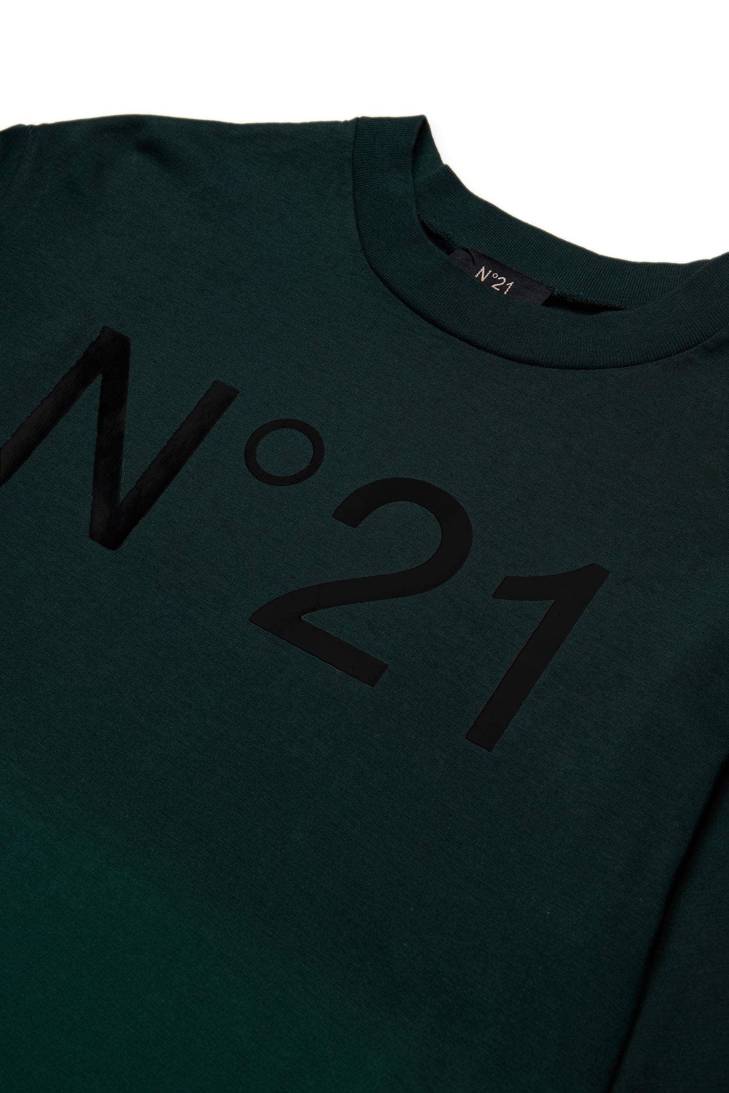 No21 Green Oversized Dio Dyed Logo Tee
