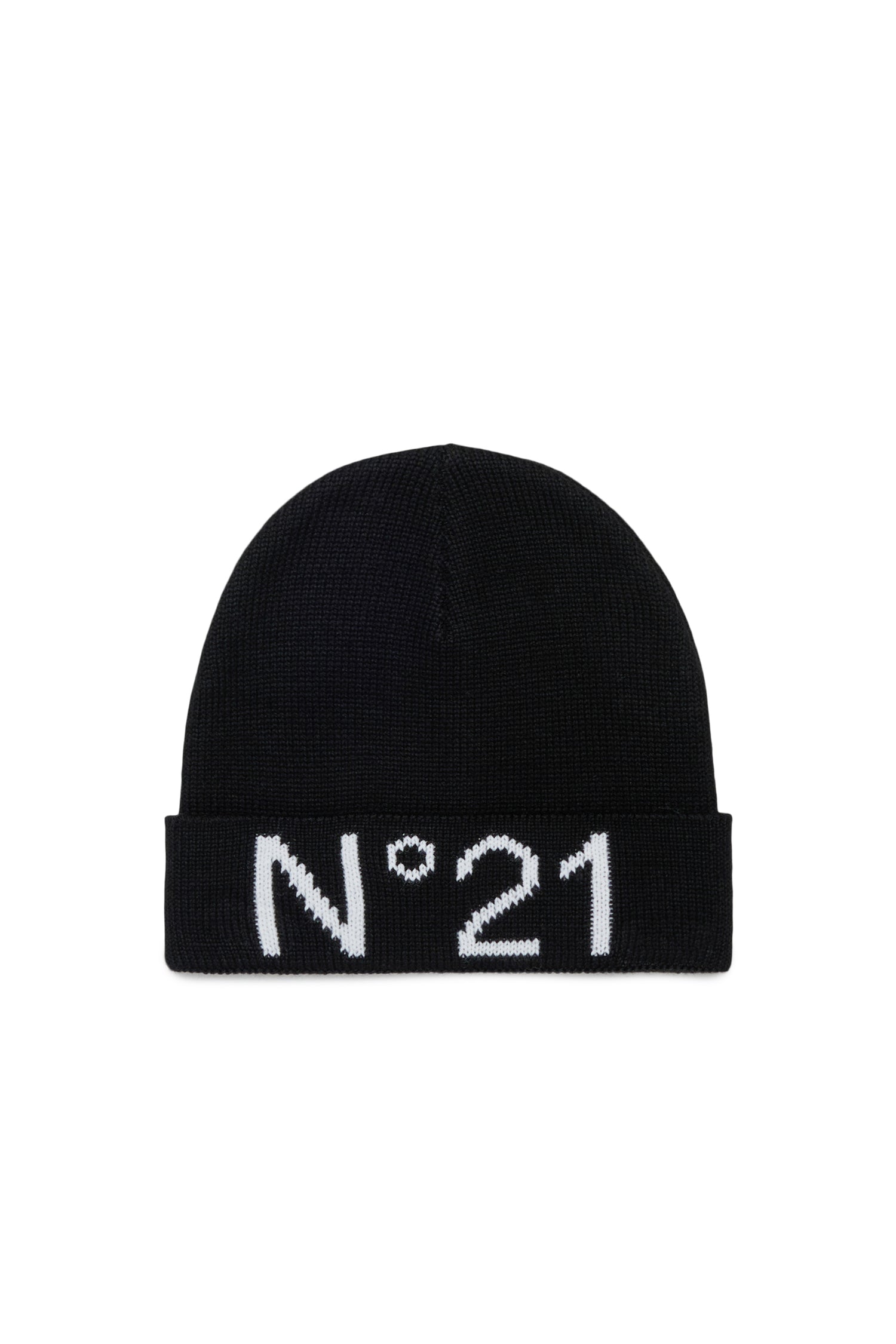 Nº21 Black Knit Beanie