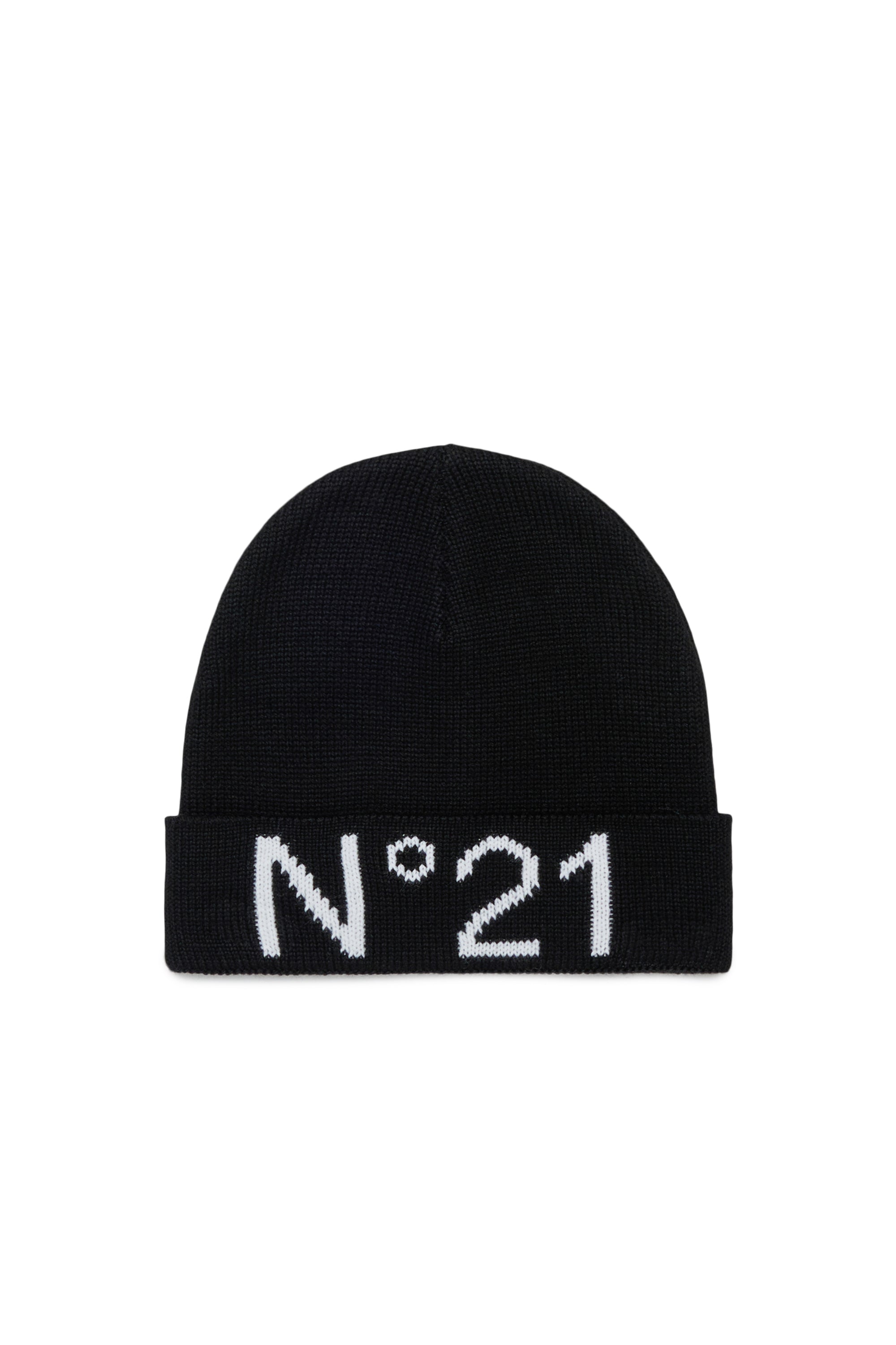 Nº21 Black Knit Beanie