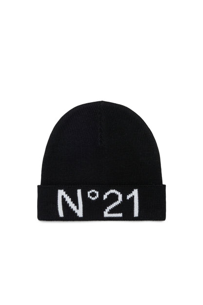 Nº21 Black Knit Beanie