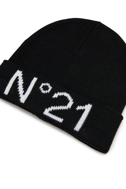 Nº21 Black Knit Beanie